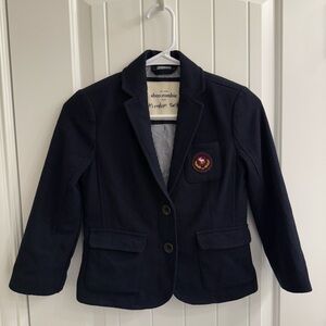 Abercrombie & Fitch Kids Dark Blue Blazer wool blend Coat sz L